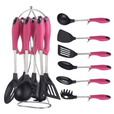 Crea la cocina de tus sueños con un conjunto de utensilios de nylon de 7 piezas resistente al calor y versátil