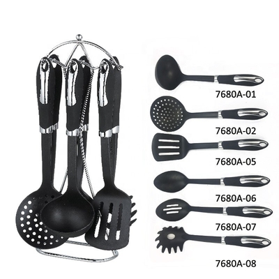 Herramientas y aparatos de cocina antiadherentes de 7 piezas para accesorios de cocina caseros de cualquier color