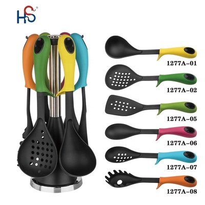 ISO9001 / BSCI certificado TPR mango Silicona utensilios de cocina Accesorios de cocina Conjunto de herramientas