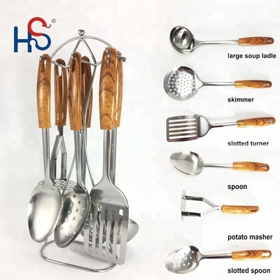 FOB PORT Ningbo Set de comedor sostenible Accesorios de cocina con herramientas de acero inoxidable