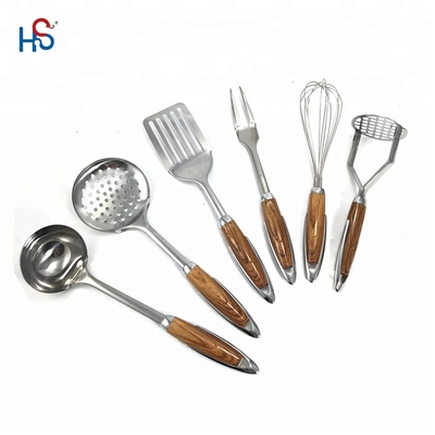 Conjunto de utensilios de cocina de acero inoxidable ecológicos para aparatos de cocina profesionales