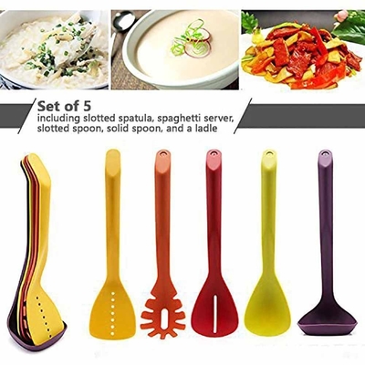 Conjunto de utensilios de cocina de anidación compacto de 5 piezas Herramientas de cocina SS para cocinar sin problemas