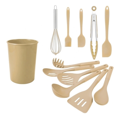 12 piezas de utensilios de cocina cocina utensilios de cocina con mangos de madera y ISO9001 aprobado