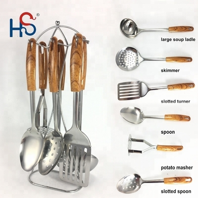 utensilios de cocina de acero inoxidable para el hogar juego cuchara de patata y más para cocinar