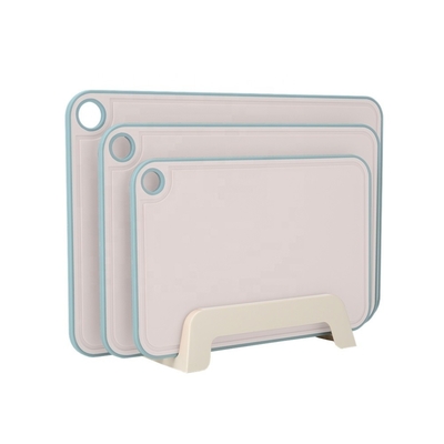 Tablas de corte de plástico con ranuras de jugo profundo Lava naranja Durable y seguro para lavavajillas