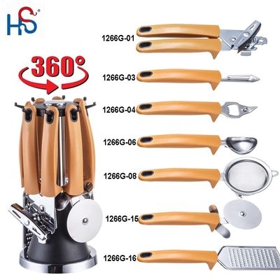 Gajetas de cocina de acero inoxidable Conjunto de abertura de botellas, pelador y más para el hogar
