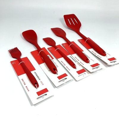 Conjunto de cocina de silicona no adhesivo Conjunto de utensilios de cocina de color para cocina certificada ISO9001