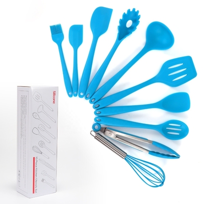 Conjunto de cocina de silicona no adhesivo Conjunto de utensilios de cocina de color para cocina certificada ISO9001