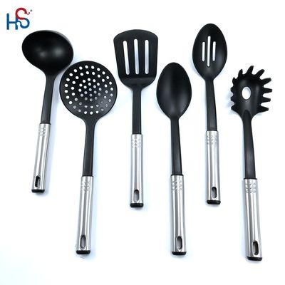 Conjunto de herramientas de cocina de nylon moderno para utensilios de cocina en productos domésticos