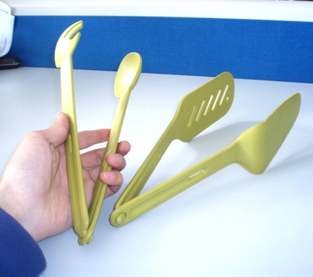 Cabeza de utensilios de nylon elevados Ayudante de cocina pequeño para cocinar multifuncional Naranja