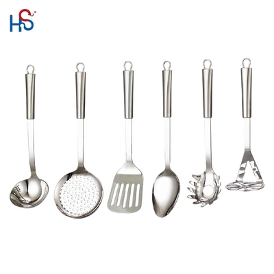Conjunto de utensilios de cocina de acero inoxidable de 7 piezas sostenibles para especificaciones ODM u OEM