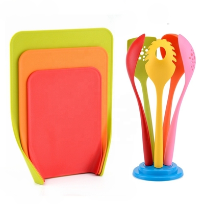 Tabla de corte de plástico de cocina flexible 3PCS ecológica para cortar verduras 2021