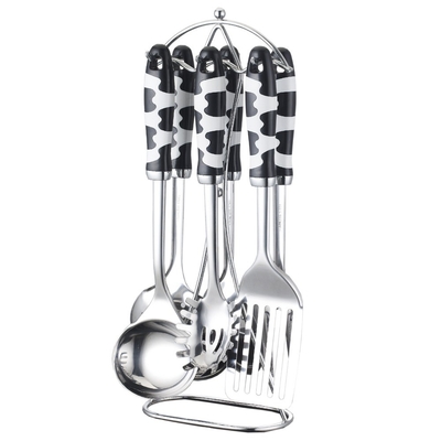 Los utensilios de cocina de acero inoxidable de 7 piezas son ideales para cocinar de manera sostenible y elegante