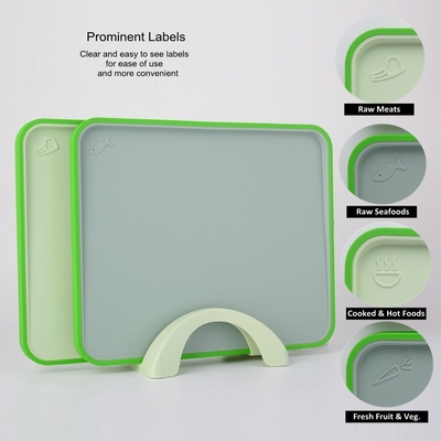 Bloques de corte de PP de colores personalizados con tablero de corte de plástico con índice de bandeja