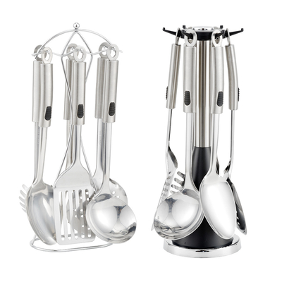 Muestra de Accesorios de cocina de acero inoxidable Herramientas de juego Impresión de seda o logotipo grabado