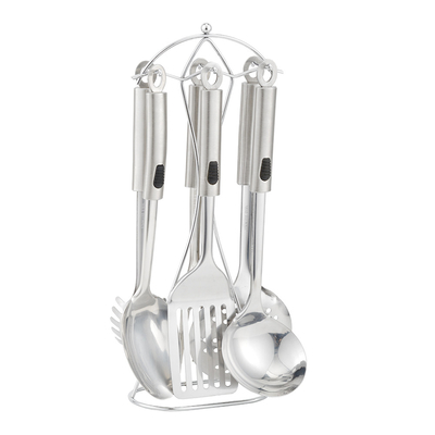 Muestra de Accesorios de cocina de acero inoxidable Herramientas de juego Impresión de seda o logotipo grabado