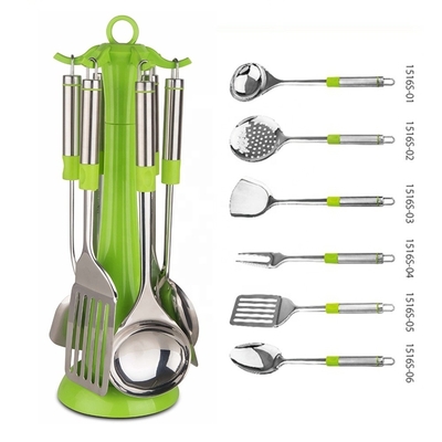 Dispositivos de cocina utensilios conjuntos de acero inoxidable accesorios de cocina para cualquier mercado de color