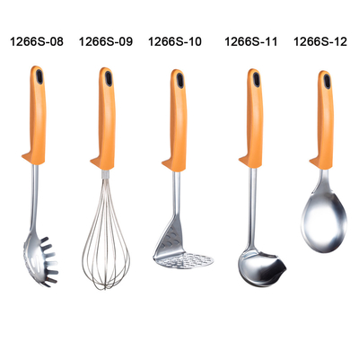 Acceptable OEM/ODM Kitchenware de acero inoxidable Conjunto de utensilios de cocina con pinchazos y utensilios