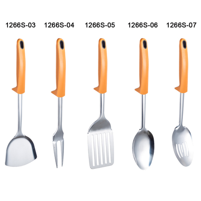 Acceptable OEM/ODM Kitchenware de acero inoxidable Conjunto de utensilios de cocina con pinchazos y utensilios