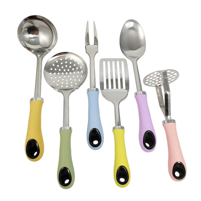 Herramientas de cocina en el hogar nórdico con color de macarrón y accesorios de cocina de material TPR