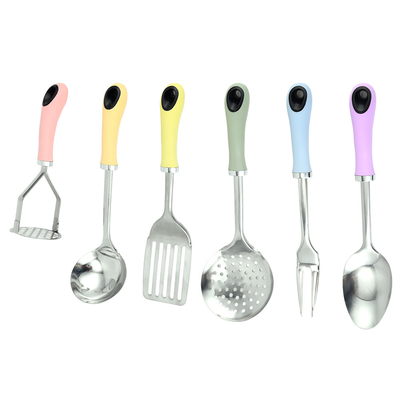 Herramientas de cocina en el hogar nórdico con color de macarrón y accesorios de cocina de material TPR