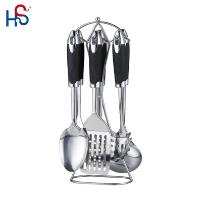 Conjunto de utensilios de acero inoxidable de ABS sostenible para accesorios de cocina en la cocina