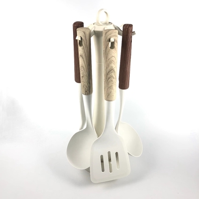 2pcs Conjunto de giradores / cuchara de sopa utensilios de cocina herramientas de nylon resistentes al calor para cocinar