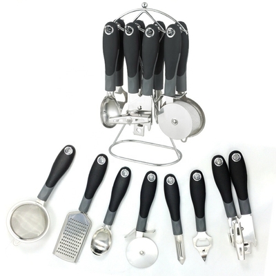Conjunto de 8 piezas de herramientas de cocina de acero inoxidable utensilios multifuncionales para cocinar