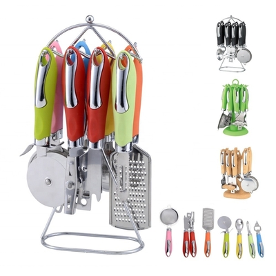 Conjunto de dispositivos de cocina de color mármol para herramientas de cocina de grado alimenticio