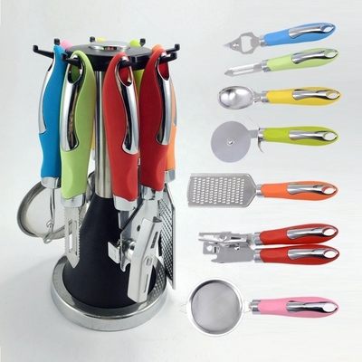 Conjunto de dispositivos de cocina de color mármol para herramientas de cocina de grado alimenticio