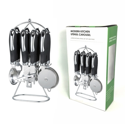 ABS sostenible manija de acero inoxidable 430 utensilios de cocina para necesidades de cocina duraderas