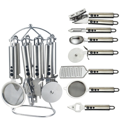 Material de mano utensilios de cocina de acero inoxidable aparatos para cocina doméstica cómoda