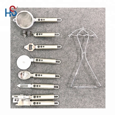 Material de mano utensilios de cocina de acero inoxidable aparatos para cocina doméstica cómoda