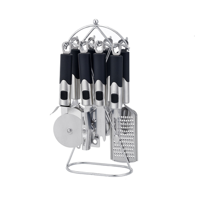 utensilios de cocina conjuntos de herramientas de cualquier color con plástico de acero inoxidable