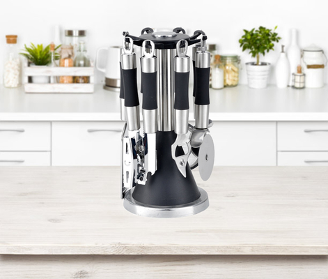 Logotipo de impresión de seda 7 piezas Herramientas de cocina Gadgets para cocinar conveniente y con estilo