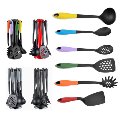 Set de utensilios de cocina con logotipo de impresión de seda y material de nylon duradero