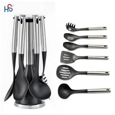 Conjunto de cocina de nylon de 7 piezas aceptado para cocina sostenible y OEM