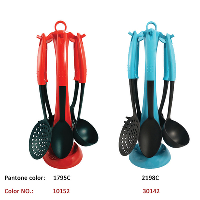 Conjunto de utensilios de cocina de nylon resistente a altas temperaturas para productos domésticos