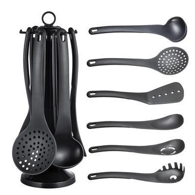 Logotipo personalizado Conjuntos de utensilios aceptables para los aparatos de cocina de nylon