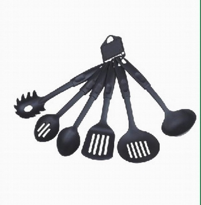 Conjunto de utensilios de cocina multifunción de 6 piezas de nylon de grado alimenticio con logotipo personalizado
