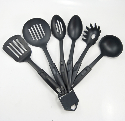 Conjunto de utensilios de cocina multifunción de 6 piezas de nylon de grado alimenticio con logotipo personalizado