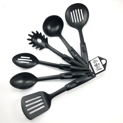 Conjunto de utensilios de cocina multifunción de 6 piezas de nylon de grado alimenticio con logotipo personalizado