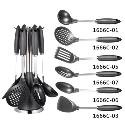 Las herramientas de cocina de plástico establecen el color personalizado sostenible espátula Turner Masher espagueti