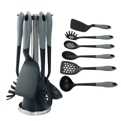 Conjunto de utensilios de cocina resistentes al calor de 6 piezas de nylon 66 antiadherente para cocinar sin problemas