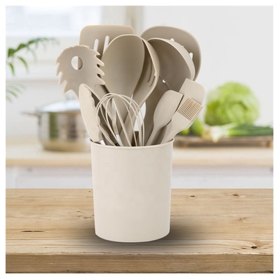 12PCS utensilios de cocina de silicona no adhesivo con soporte de plástico