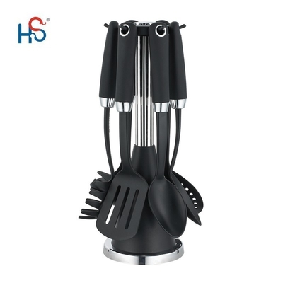7pcs Kitchen Tool Set Nylon utensilios de cocina chinos herramientas con color personalizado