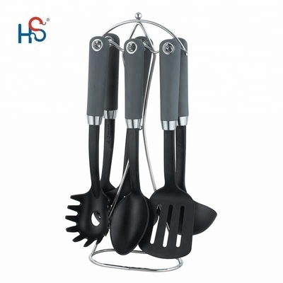 7pcs Kitchen Tool Set Nylon utensilios de cocina chinos herramientas con color personalizado