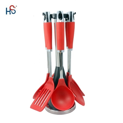 Cucharas de plástico PA66 sostenibles para cocinar utensilios y aparatos de cocina no adhesivos
