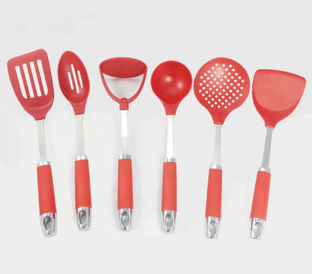 Cucharas de plástico PA66 sostenibles para cocinar utensilios y aparatos de cocina no adhesivos