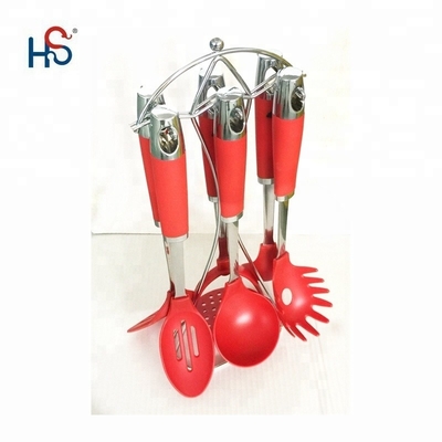 Cucharas de plástico PA66 sostenibles para cocinar utensilios y aparatos de cocina no adhesivos